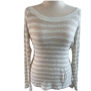 Hard Tail | Striped Boat Neck Sweater | size L | Very Good Condition